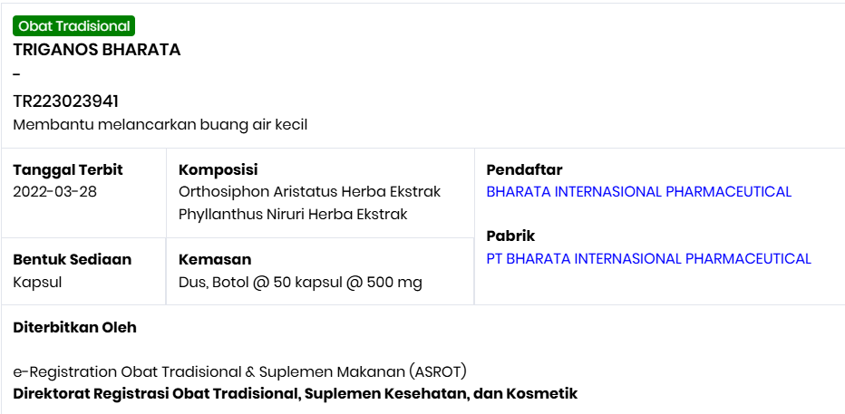 TRIGANOS BHARATA OBAT SIPILIS OBAT KENCING NANAH OBAT GONORE OBAT RAJASINGA